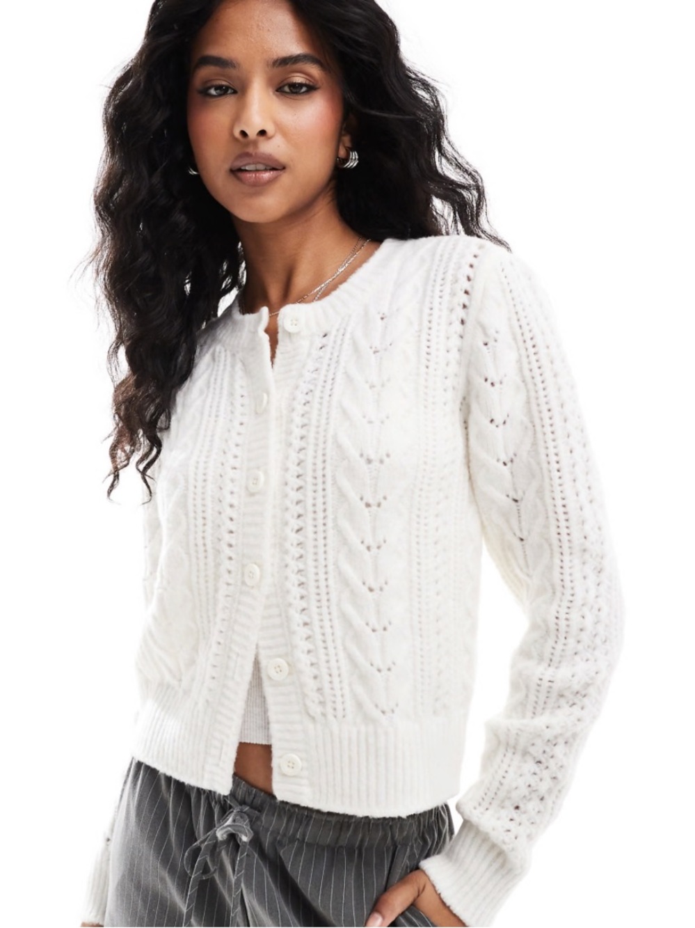 Hollister Ivory/Cream cardigan NWT Small